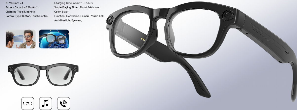 gallery-6 Bluetooth glasses