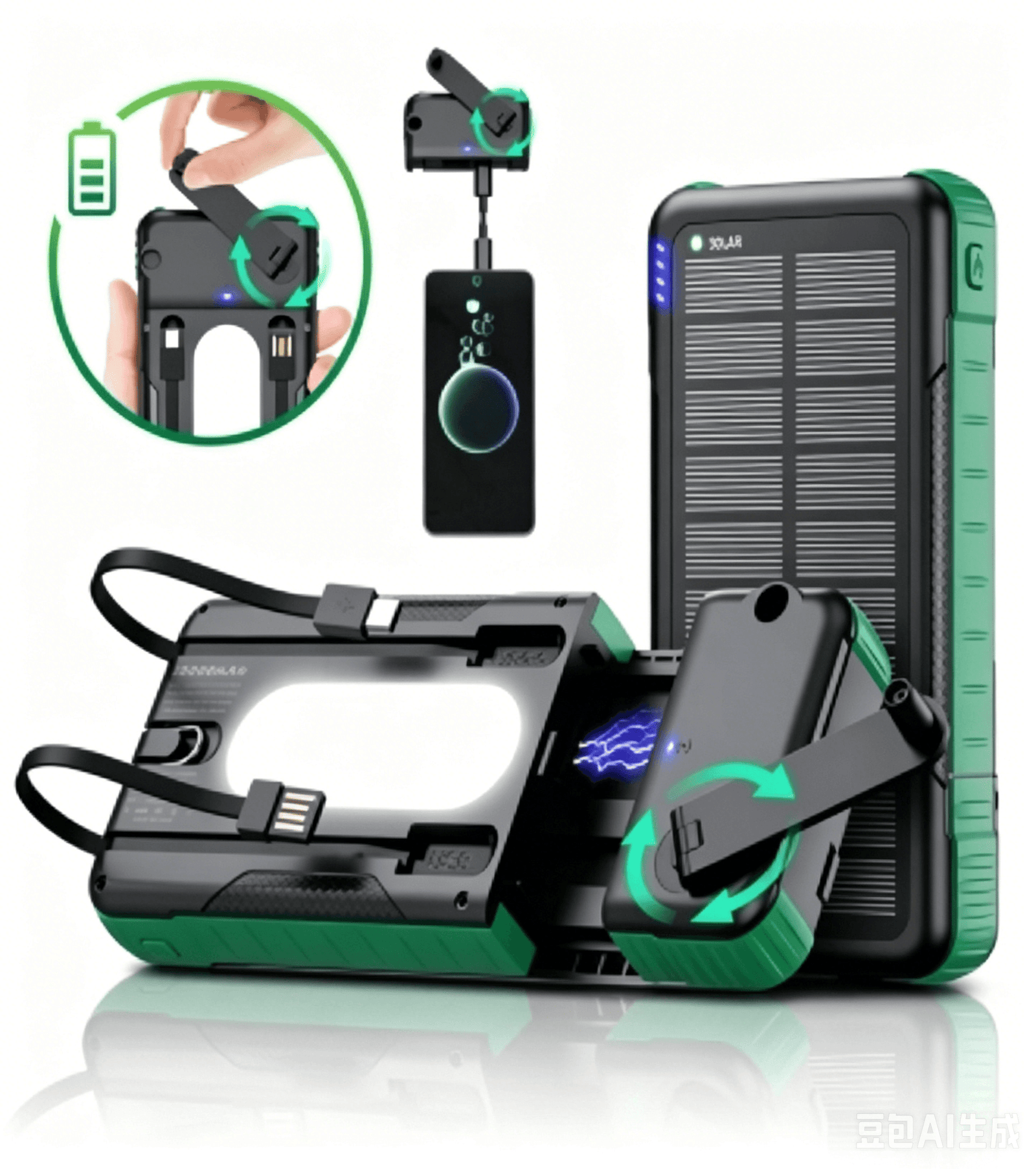 000mAh Solar Power Bank-2